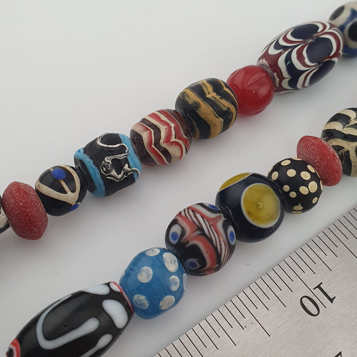 Antique Venetian Style MultiColor Mix Glass Beads Necklace
