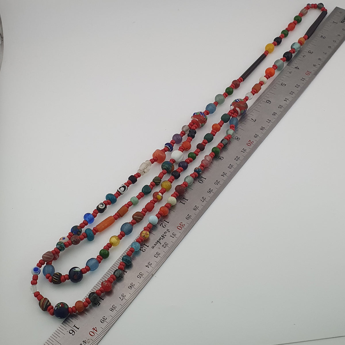 Vintage Venetian Style Mix Glass Beads 2 Necklace