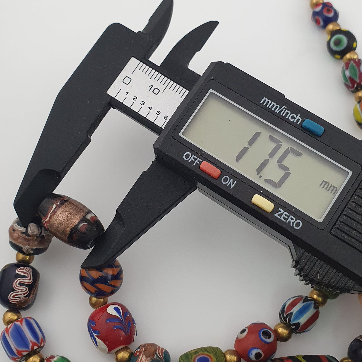 Antique Venetian Style MultiColor Mix Glass Beads Necklace