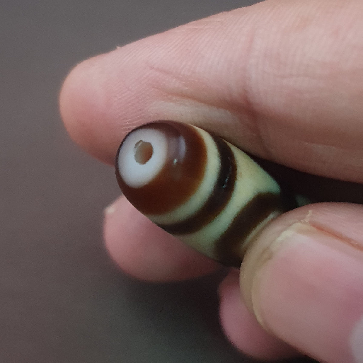 Antique Hiamalayan Tibetan Agate Dzi Bead Amulet