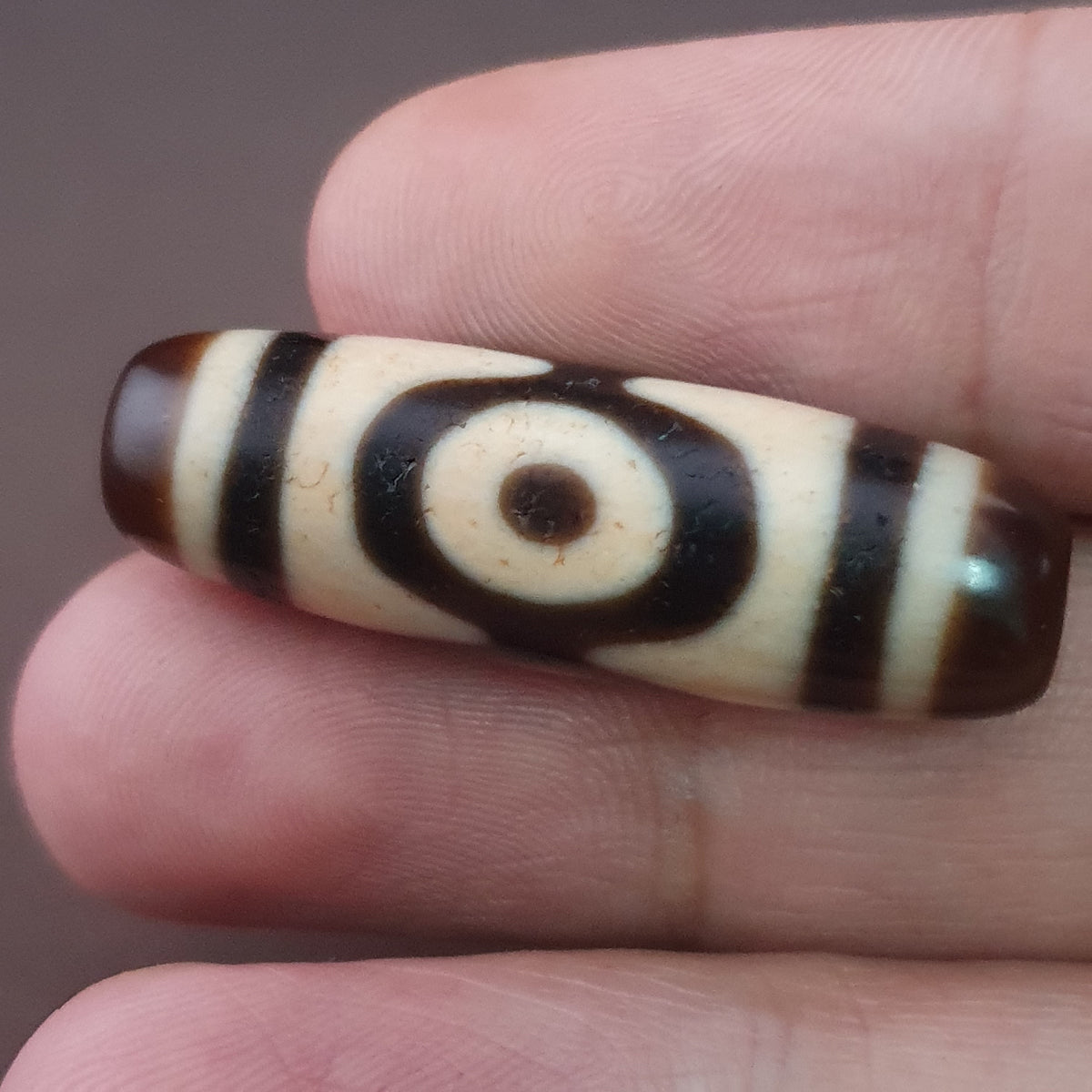 Antique Hiamalayan Tibetan Agate Dzi Bead Amulet