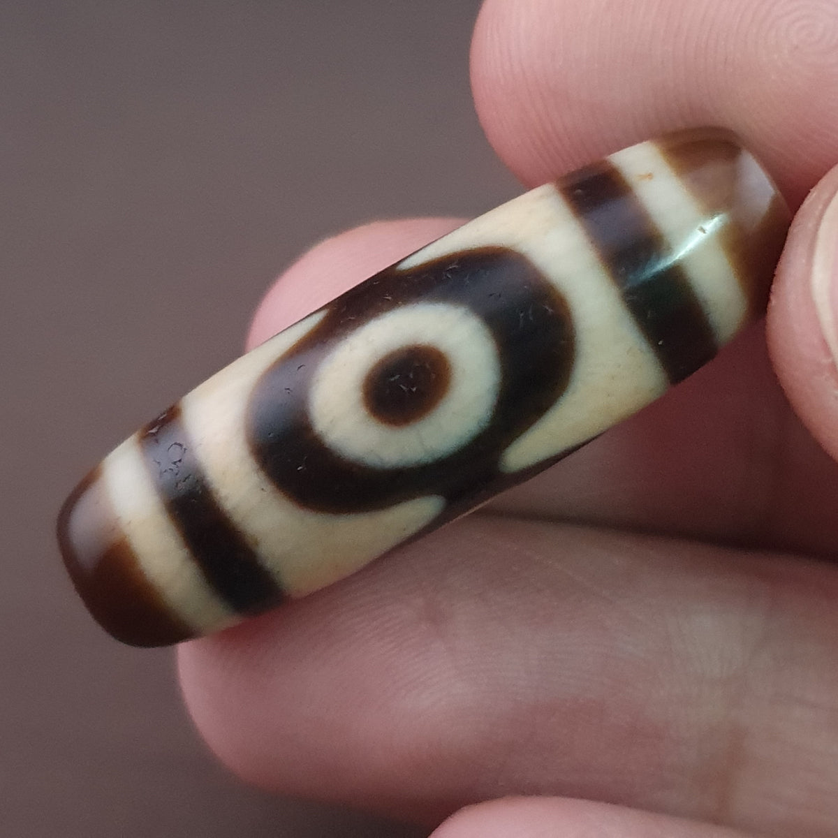 Antique Hiamalayan Tibetan Agate Dzi Bead Amulet