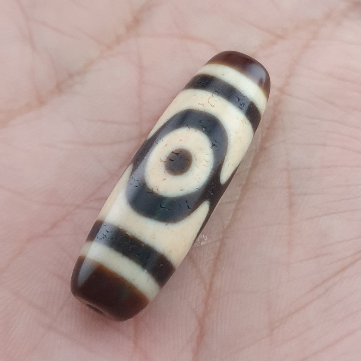 Antique Hiamalayan Tibetan Agate Dzi Bead Amulet
