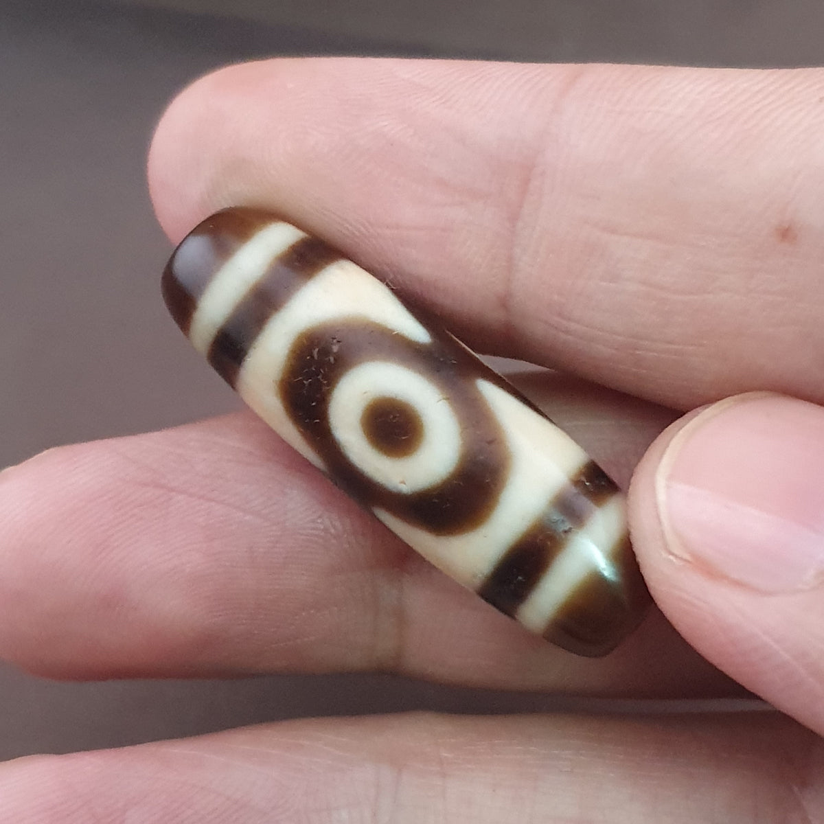 Antique Hiamalayan Tibetan Agate Dzi Bead Amulet