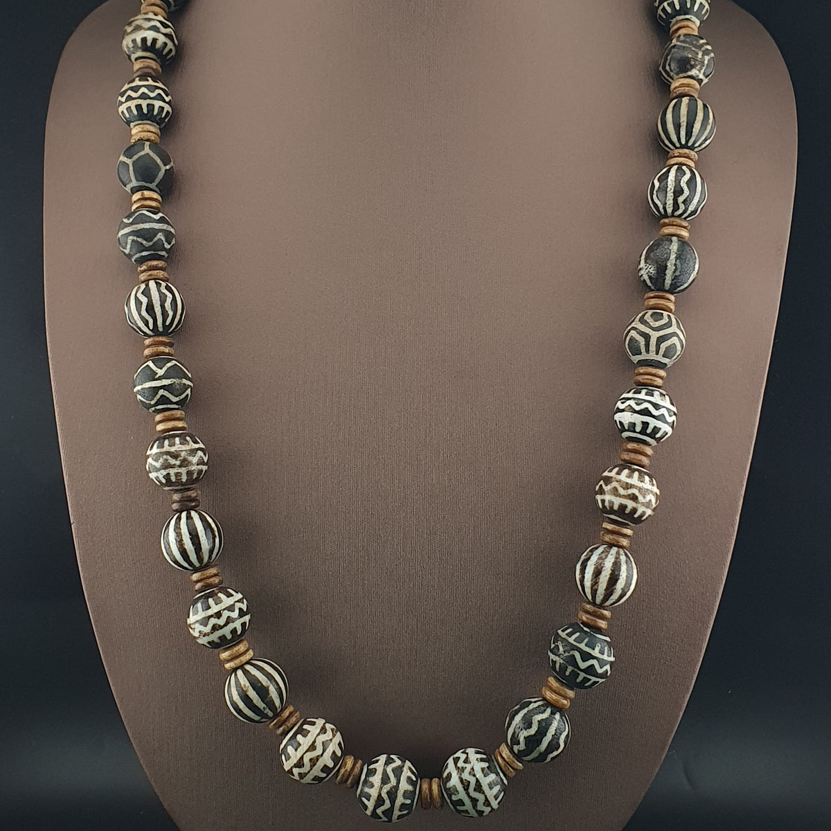 Collier de perles Pumtek Pyu antiques birmanes