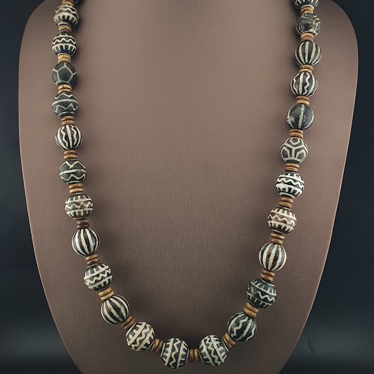 Collier de perles Pumtek Pyu antiques birmanes