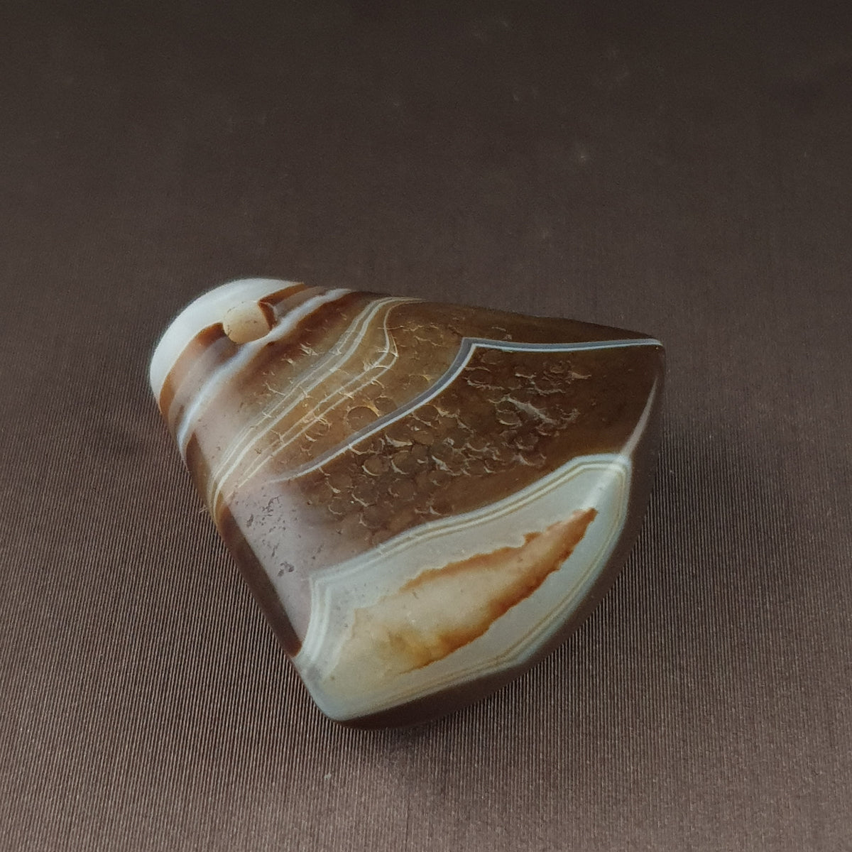 Vintage Natural Eyes Suliemani Agate Bead Amulet Pendant