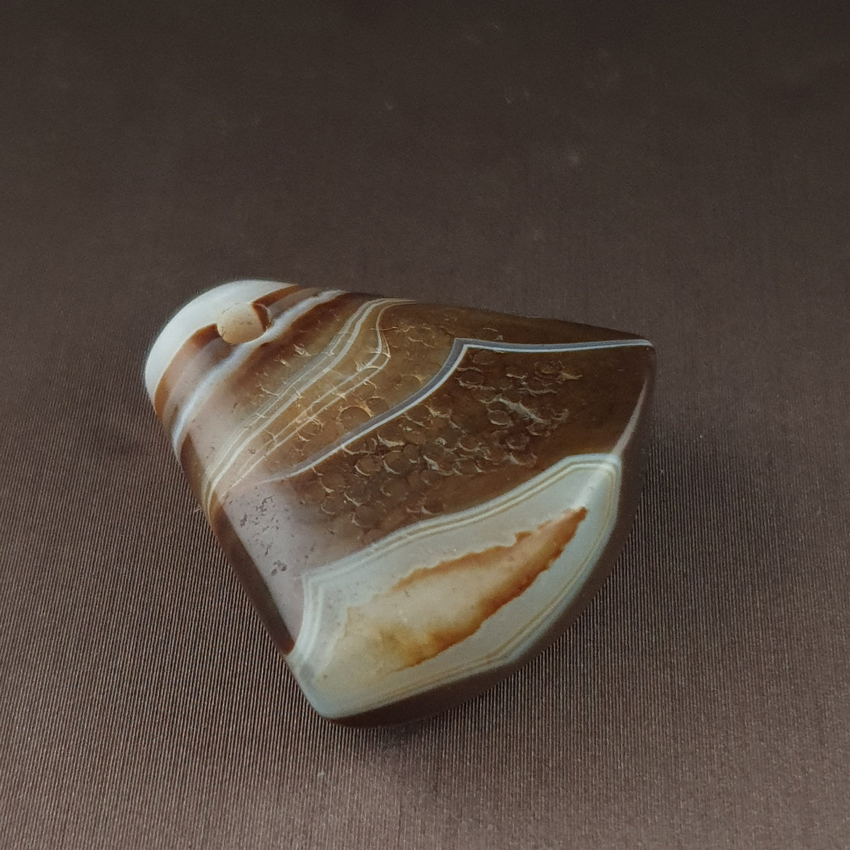 Vintage Natural Eyes Suliemani Agate Bead Amulet Pendant