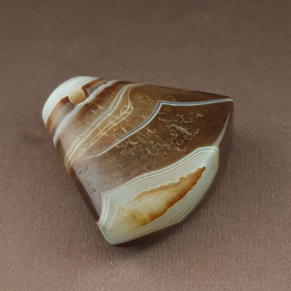 Vintage Natural Eyes Suliemani Agate Bead Amulet Pendant
