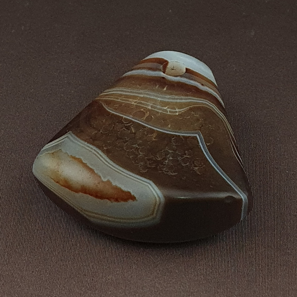 Vintage Natural Eyes Suliemani Agate Bead Amulet Pendant