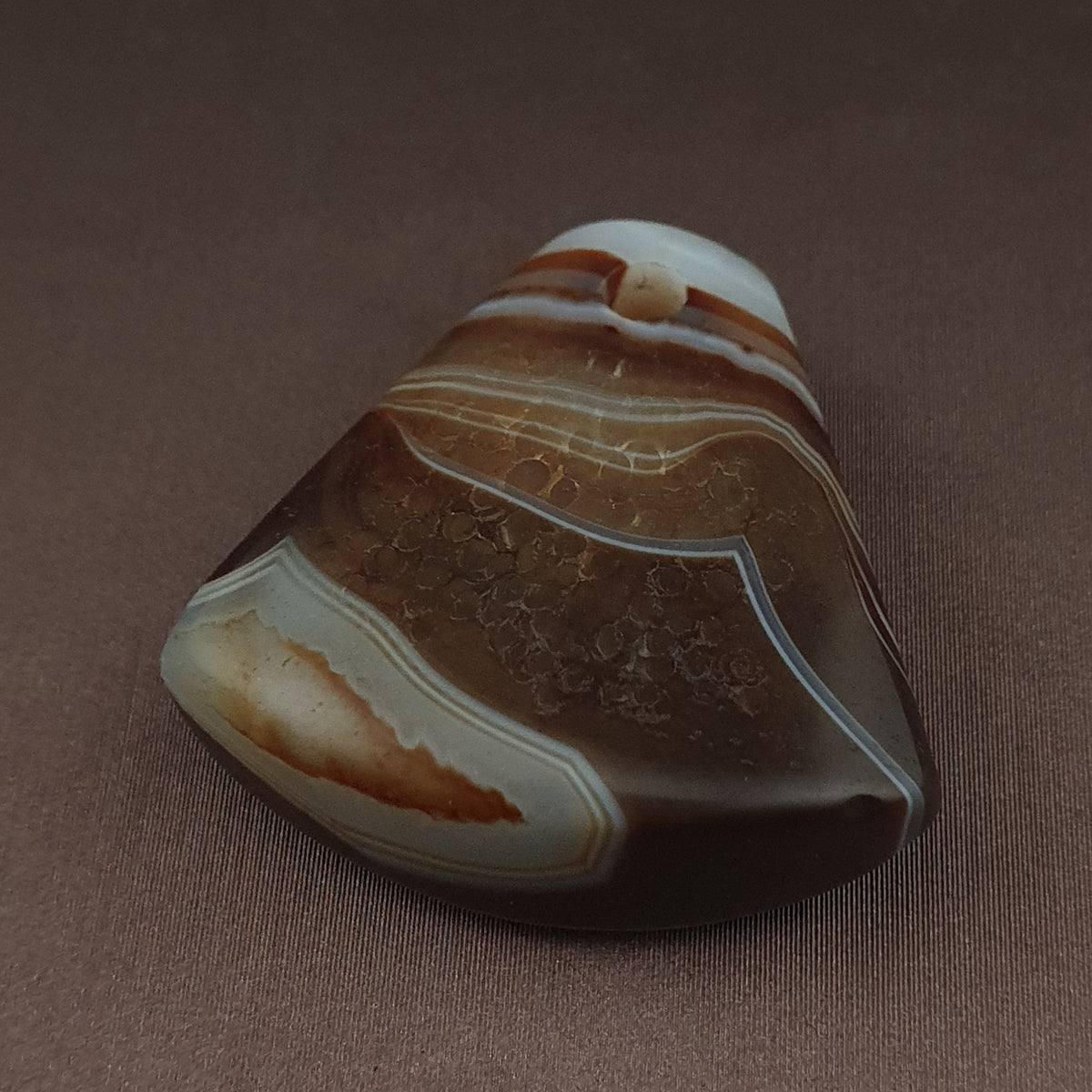 Vintage Natural Eyes Suliemani Agate Bead Amulet Pendant