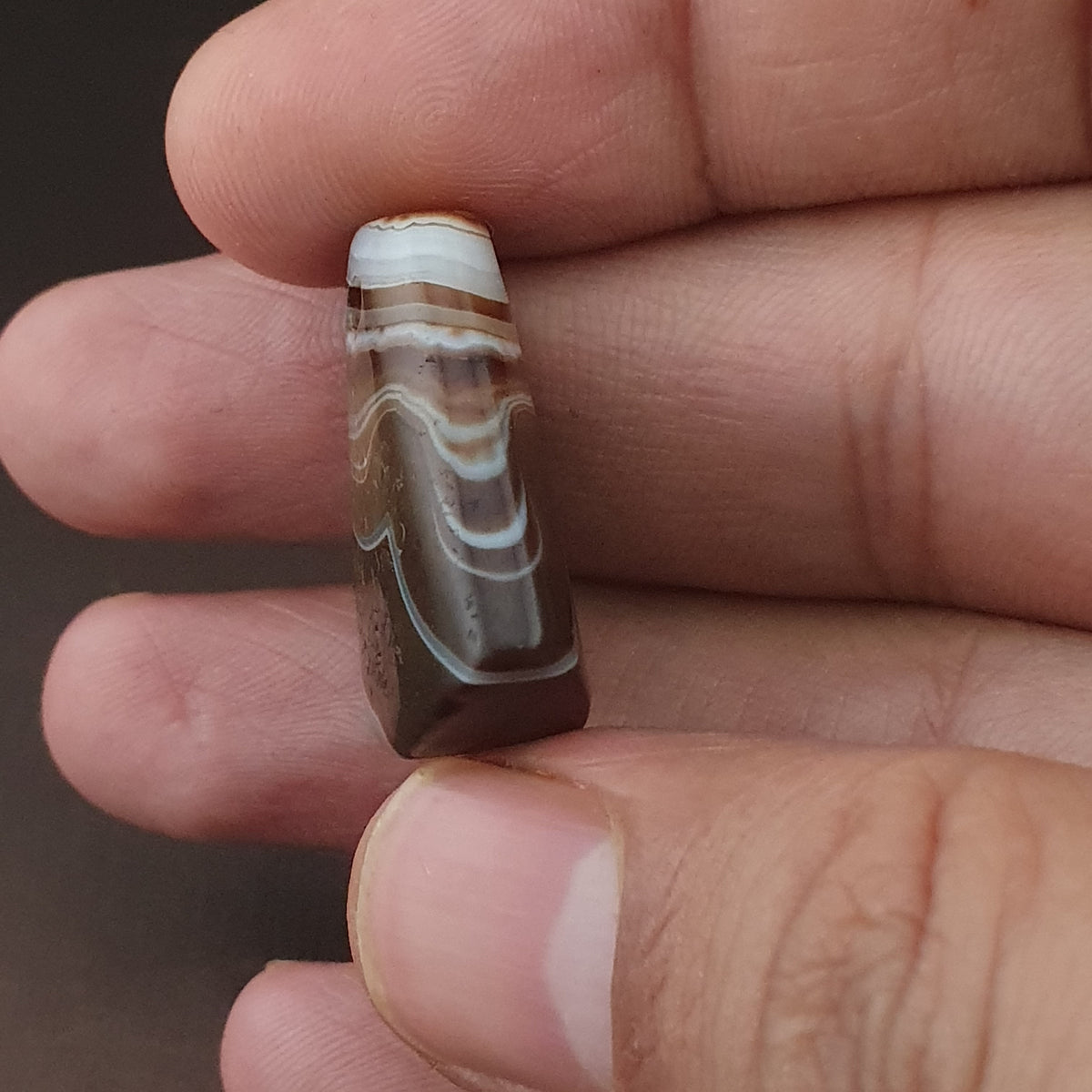 Vintage Natural Eyes Suliemani Agate Bead Amulet Pendant