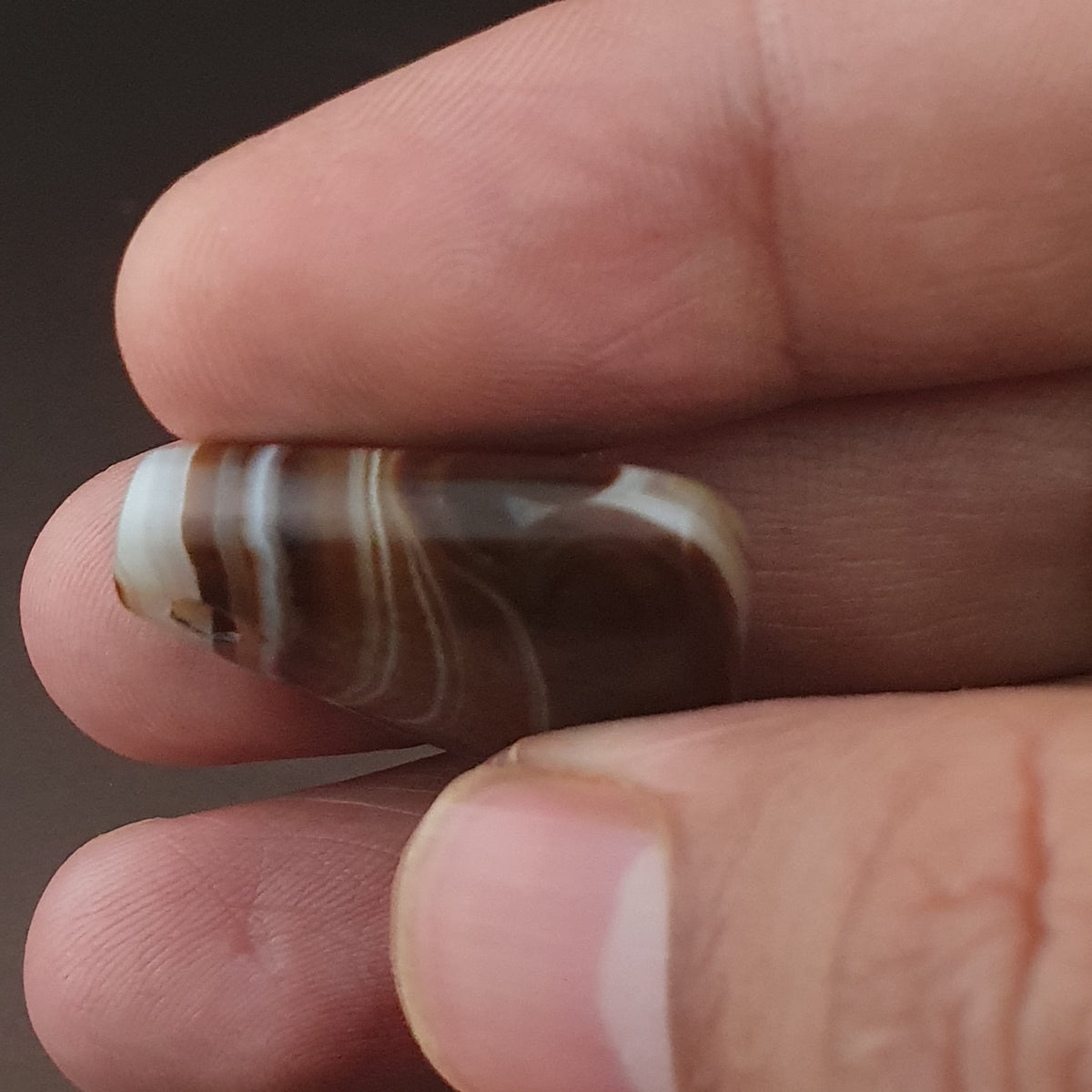 Vintage Natural Eyes Suliemani Agate Bead Amulet Pendant