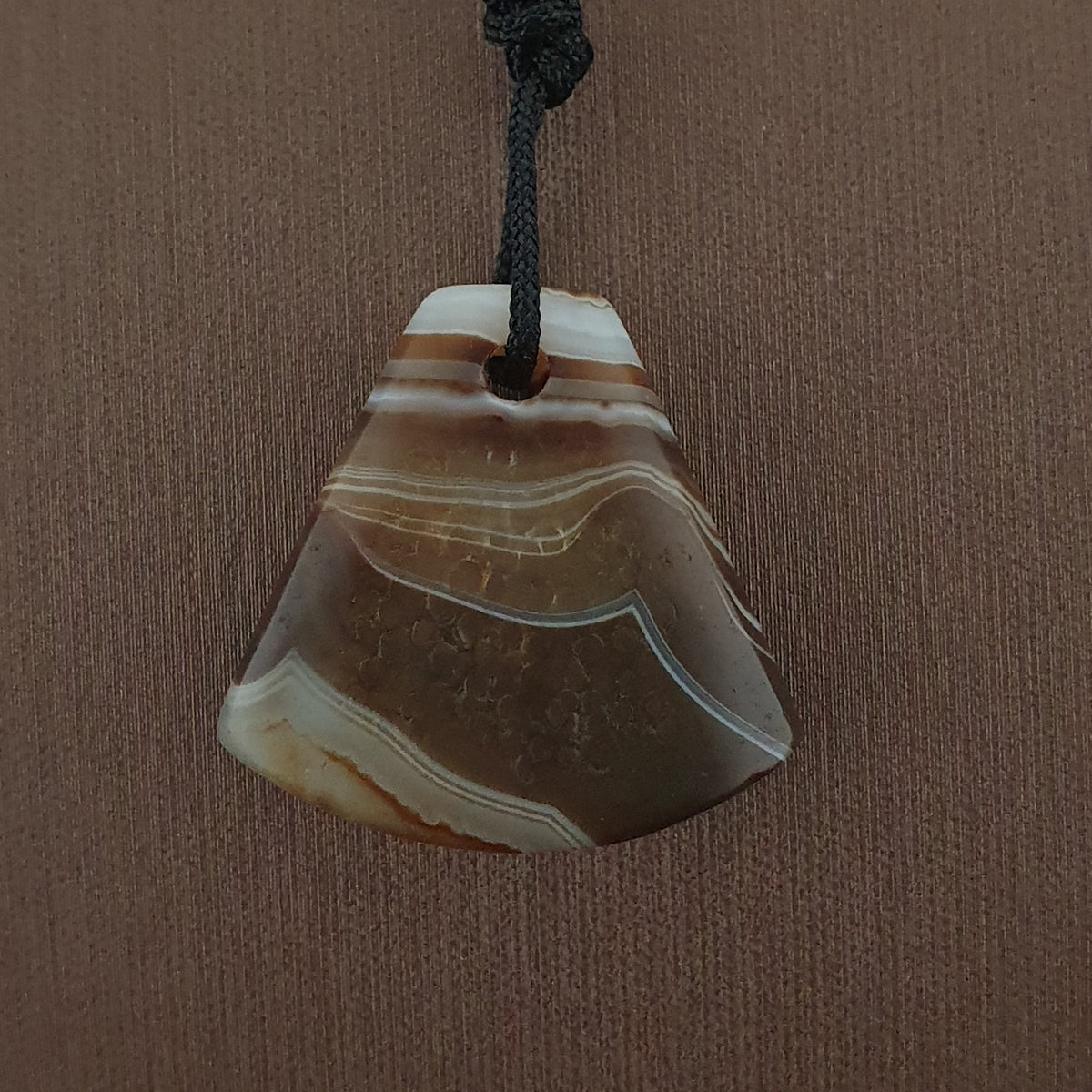 Vintage Natural Eyes Suliemani Agate Bead Amulet Pendant