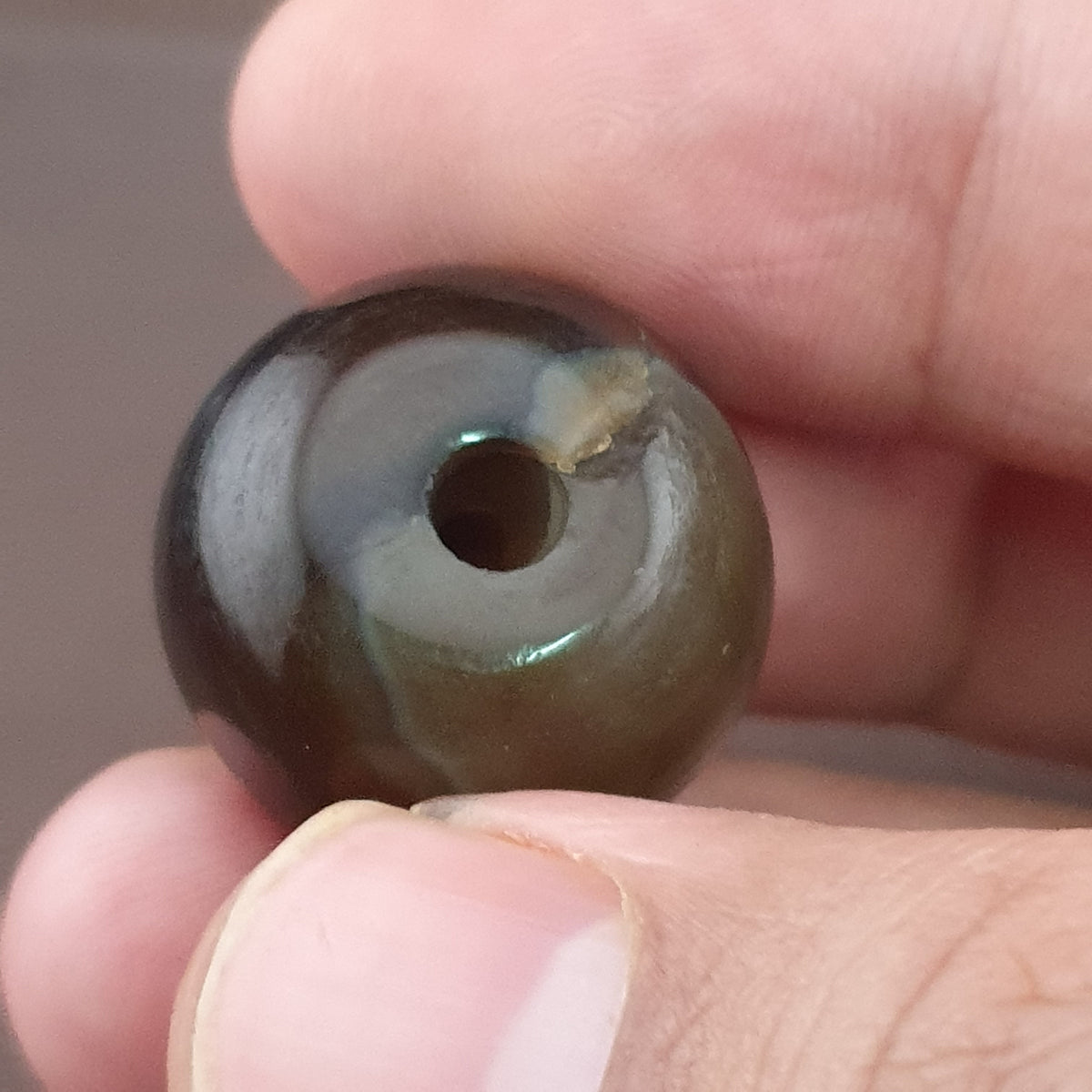 Vintage Suliemani Natrual Eyes Pattern Agate Bead