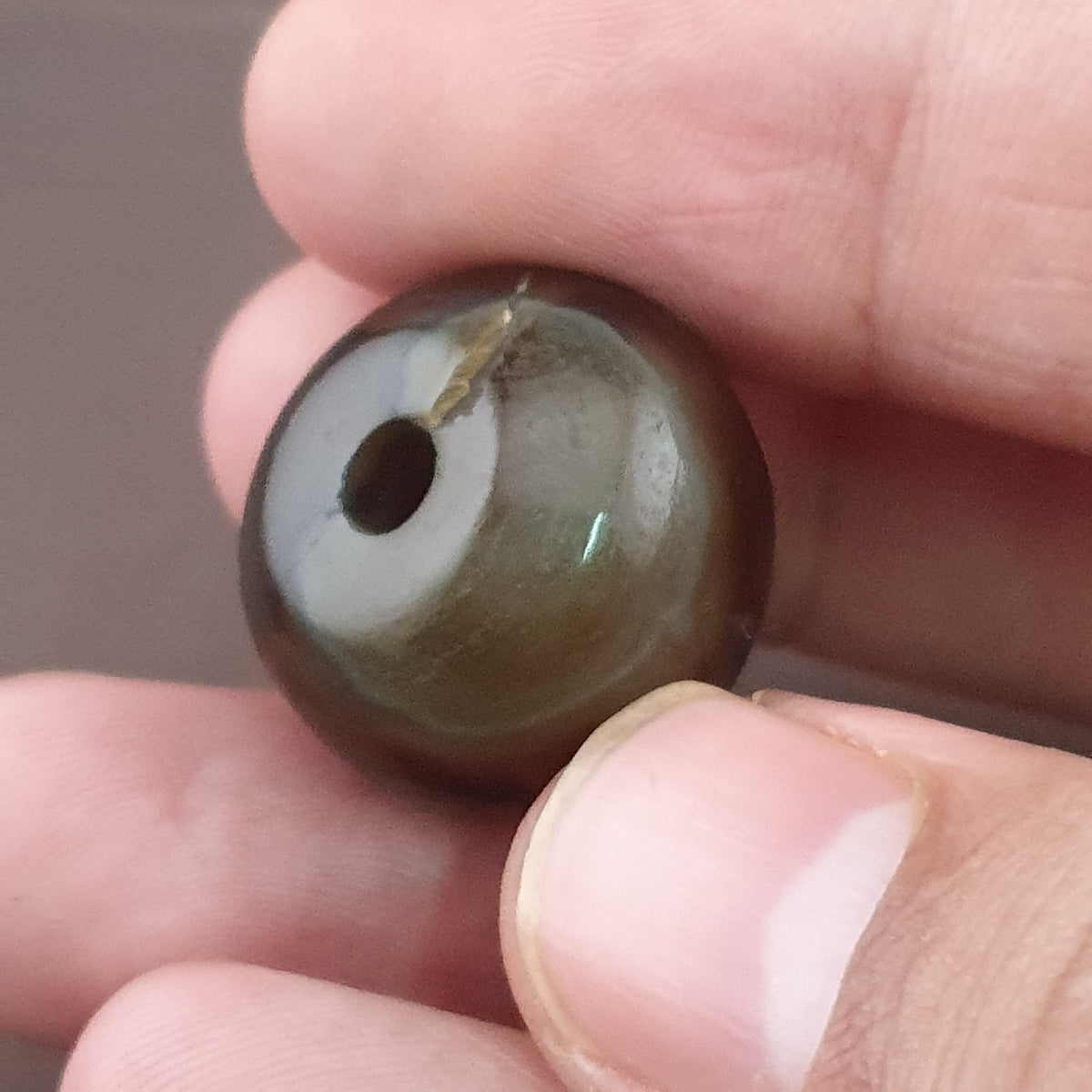 Vintage Suliemani Natrual Eyes Pattern Agate Bead