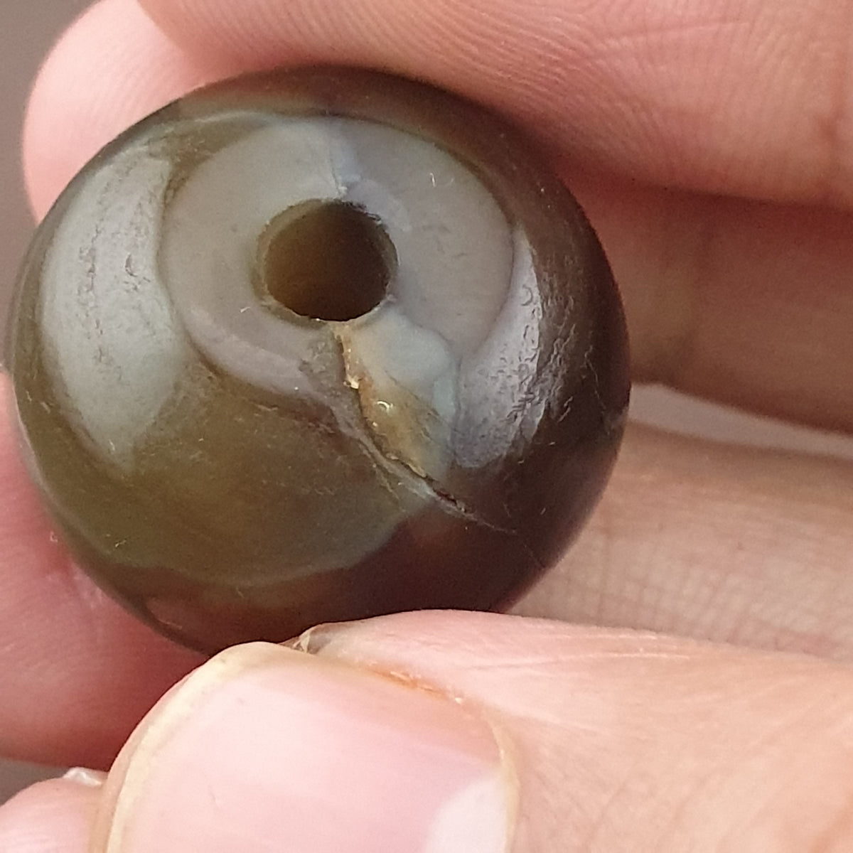Vintage Suliemani Natrual Eyes Pattern Agate Bead