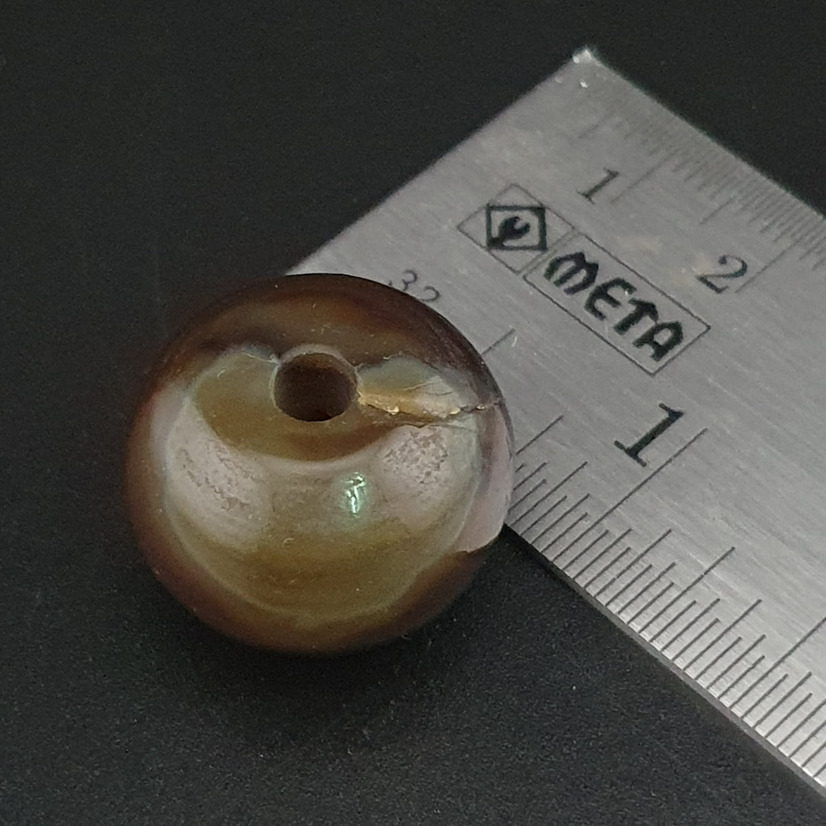 Vintage Suliemani Natrual Eyes Pattern Agate Bead