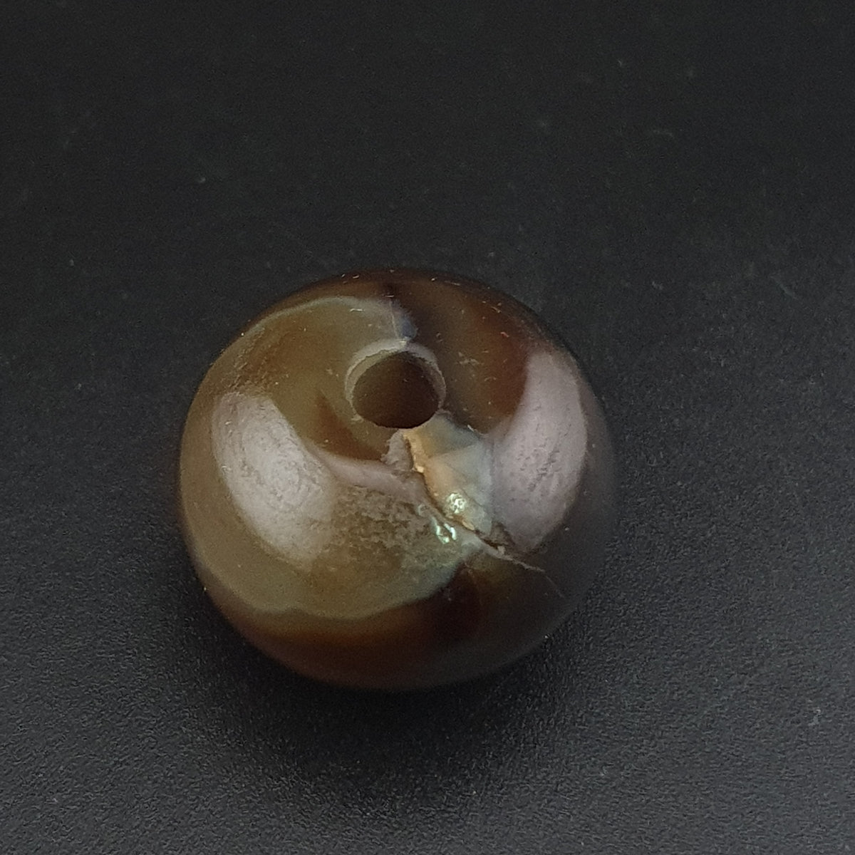 Vintage Suliemani Natrual Eyes Pattern Agate Bead
