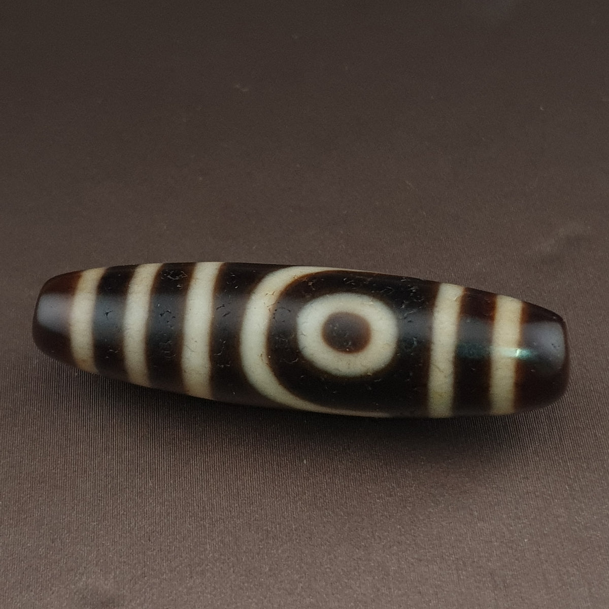 Antique Himalayan Tibetan 2 Eyes Agate Dzi Bead Amulet