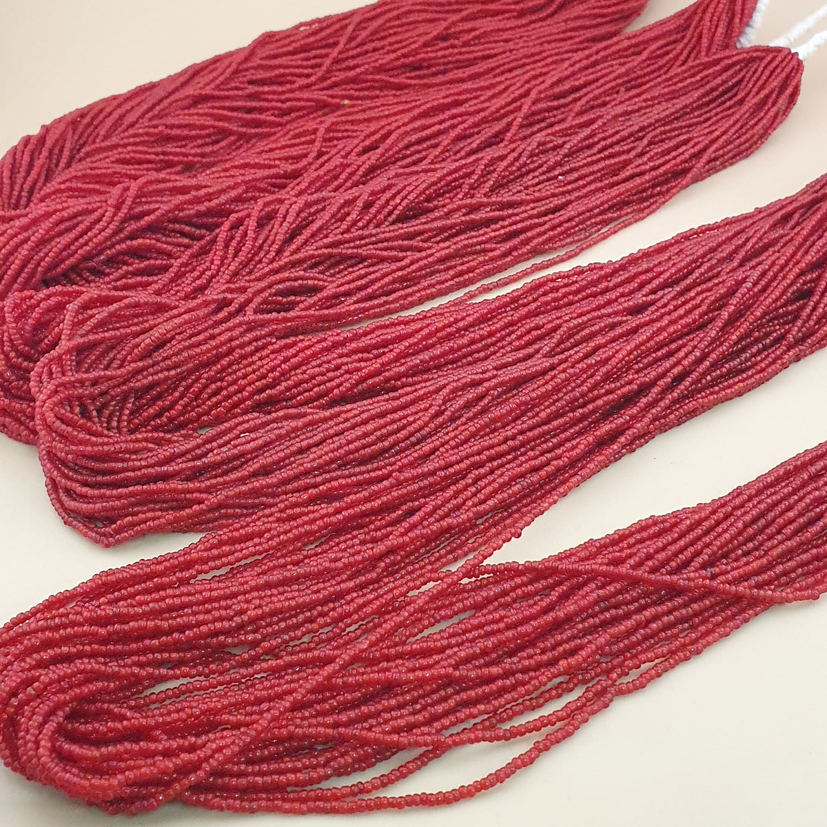 Antique Venetian Style 2-2.5mm Whiteheart Glass MultiStrand 20-21 Strands