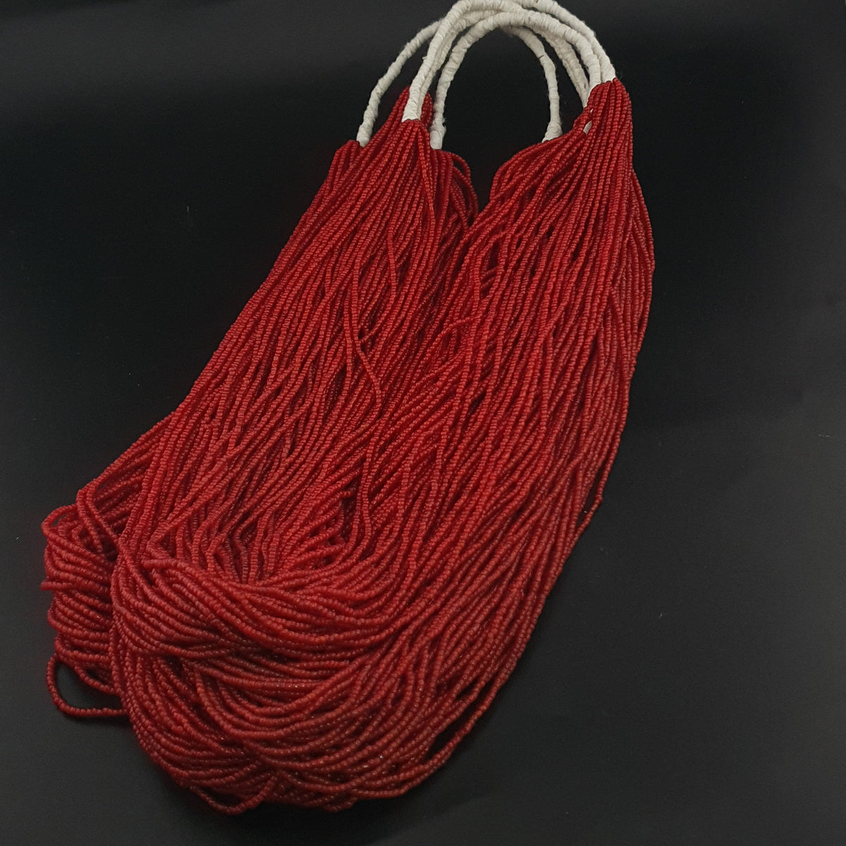 Antique Venetian Style 2-2.5mm Whiteheart Glass MultiStrand 20-21 Strands