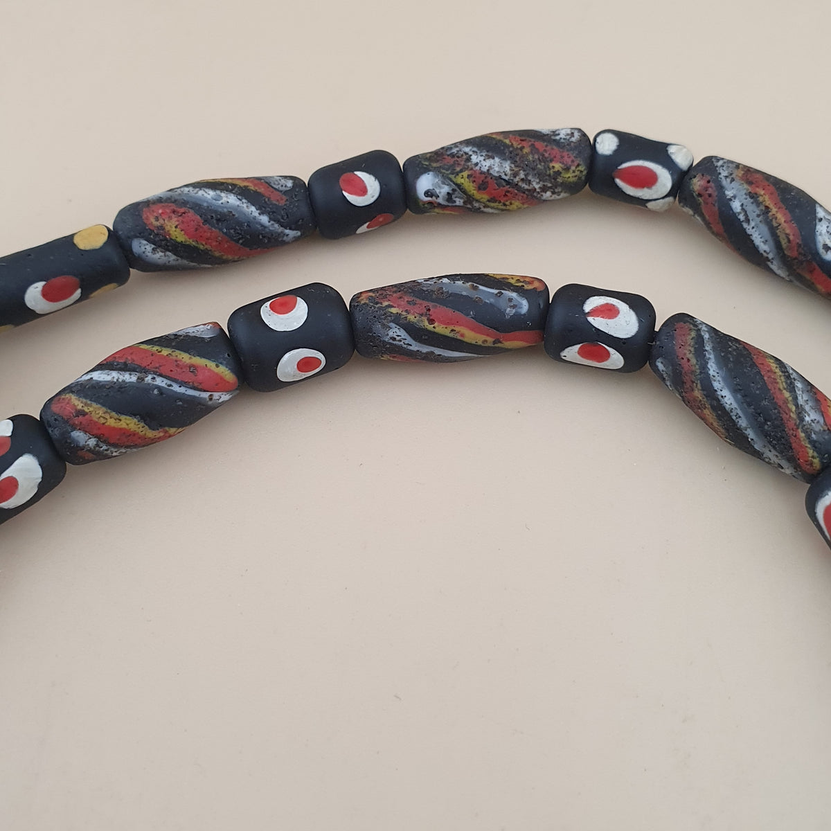 VIntage Antique Venetian Style Mix Glass Beaded Necklace