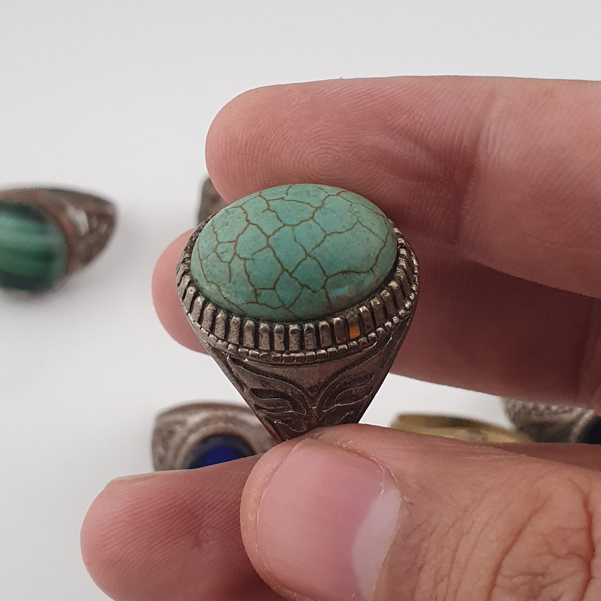 15 Vintage Rings Mixed Lot  Antique Brass Collectible Jewelry