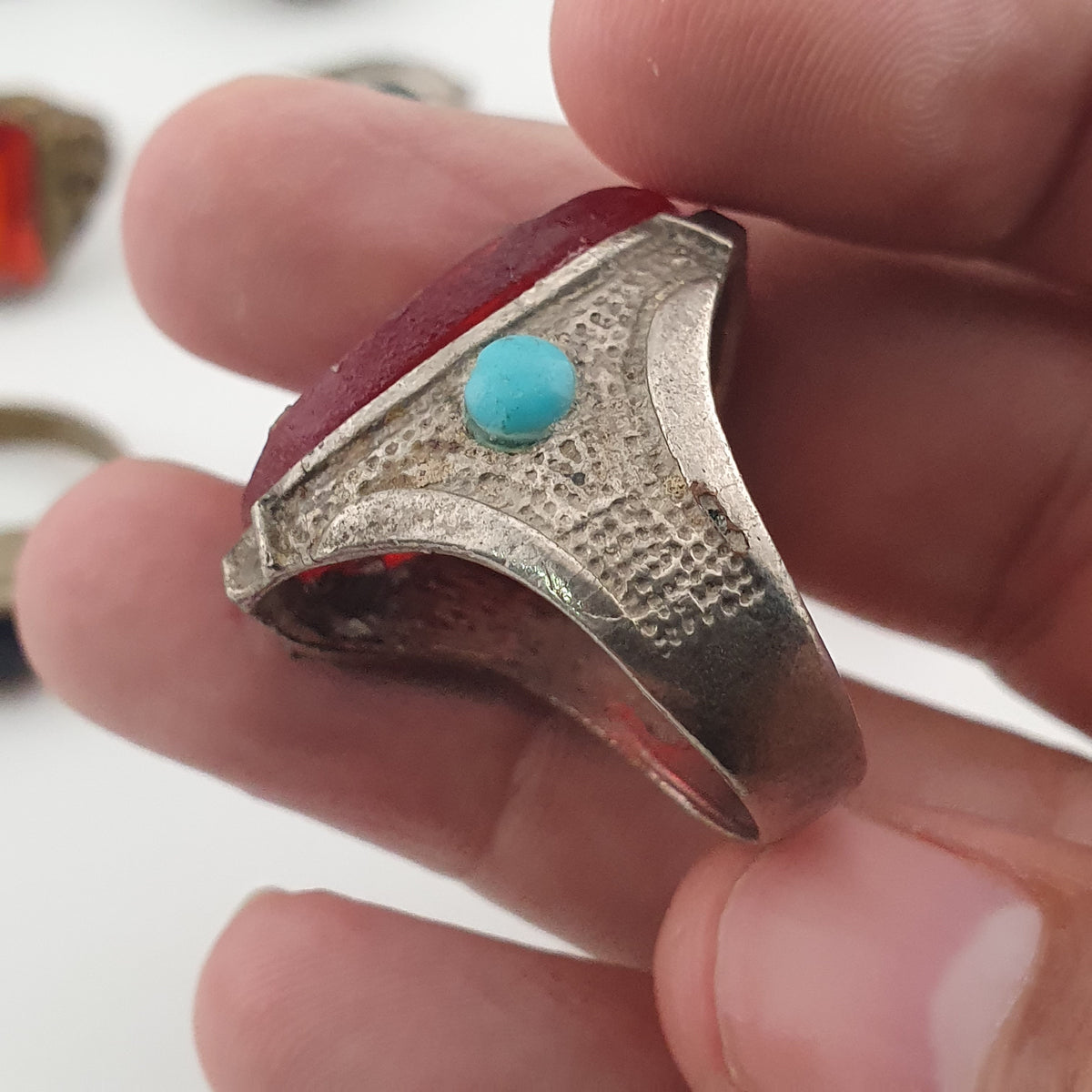 Ancient Inspired Brass Rings Set of 15 Collectible Jewellery Pieces