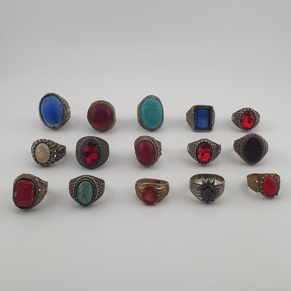 15 Old Brass Rings Traditional Mixed Design Collection