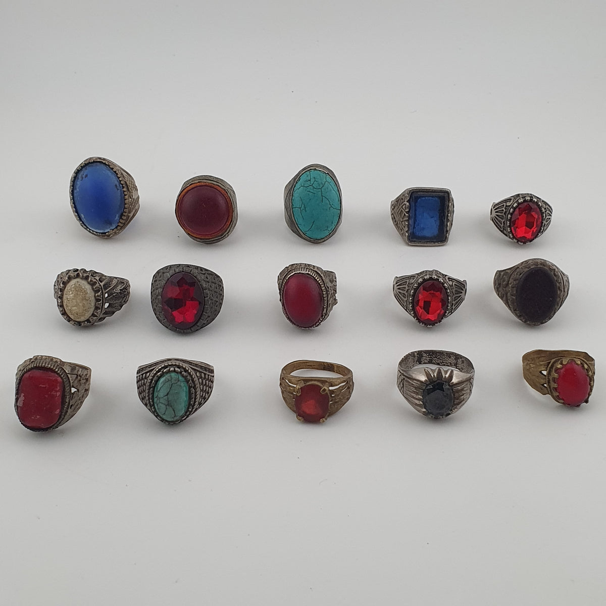 15 Old Brass Rings Traditional Mixed Design Collection
