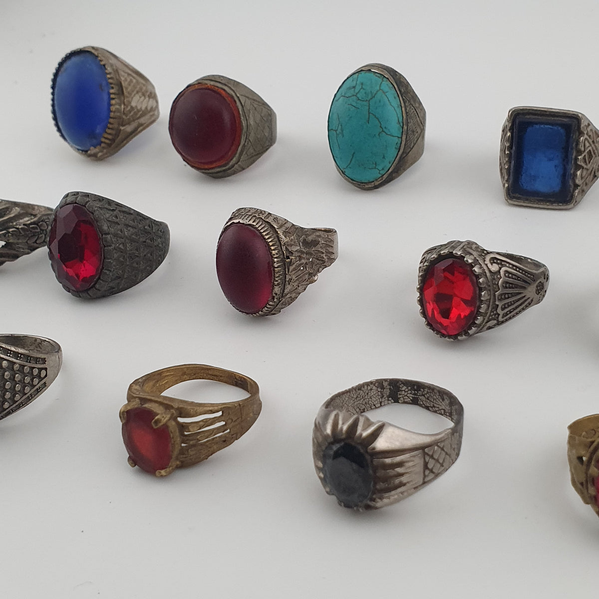 15 Old Brass Rings Traditional Mixed Design Collection