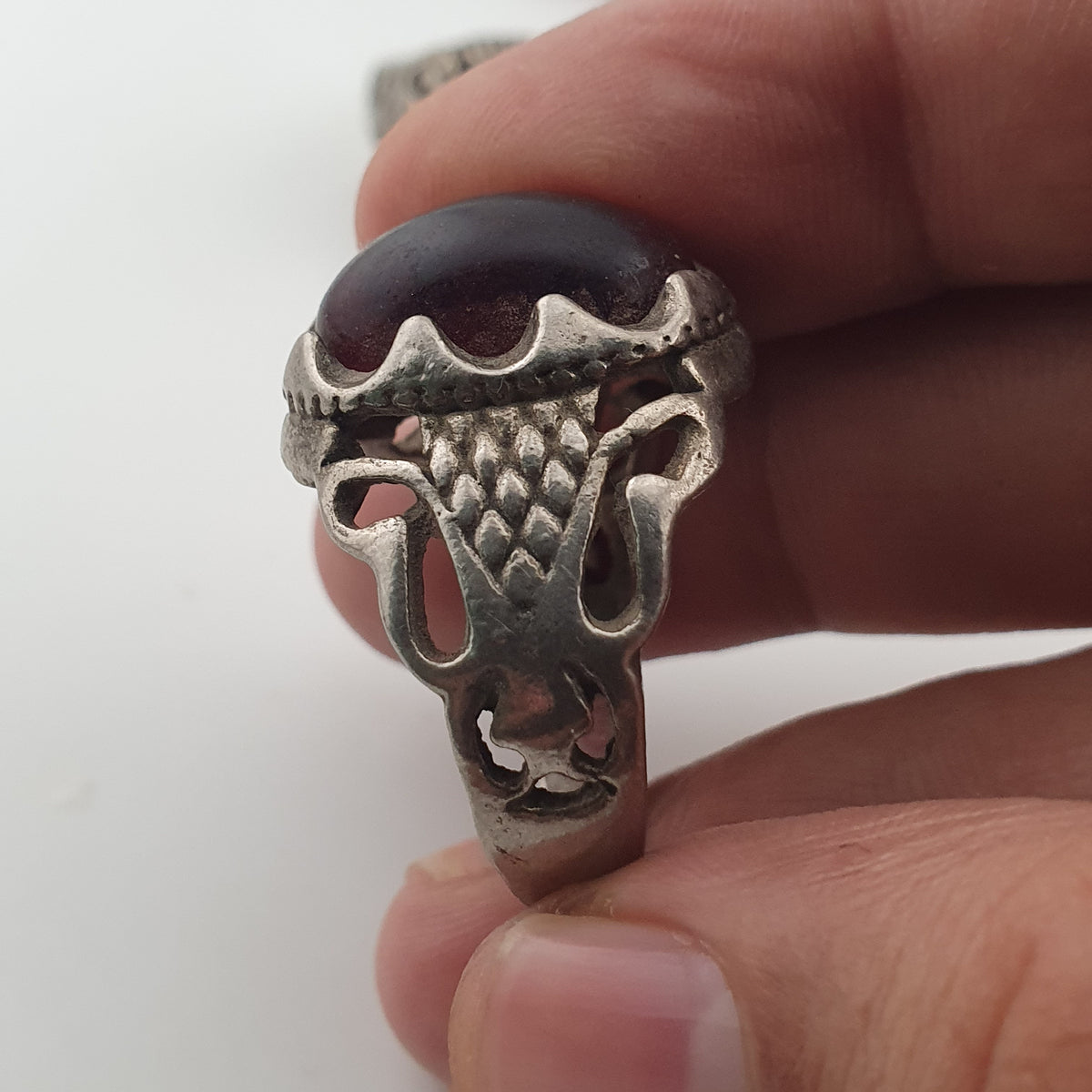 Antique Rings Lot 15 Mixed Brass, Stone & Glass Rings