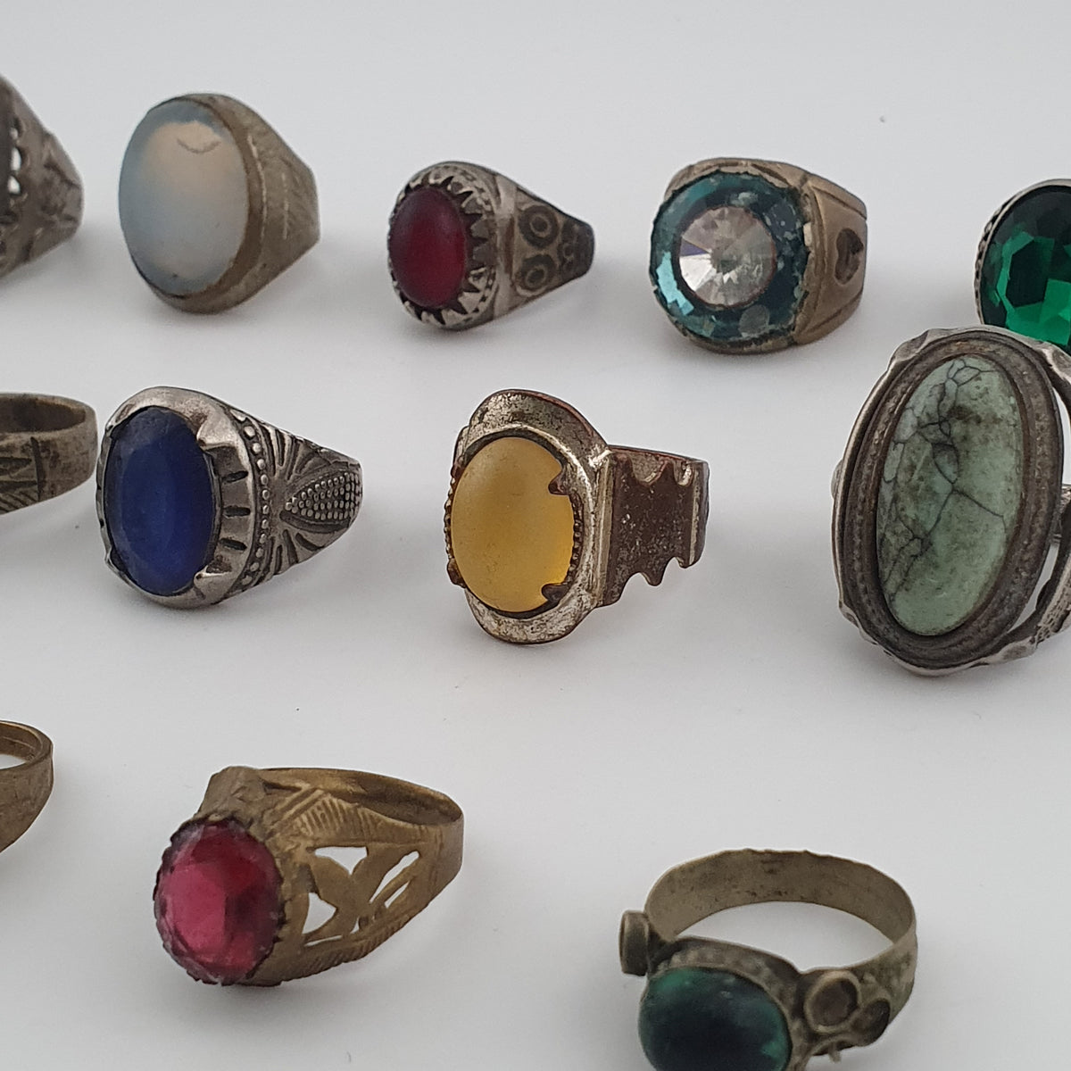 Old World Jewellery Collection 15 Mixed Brass Statement Rings
