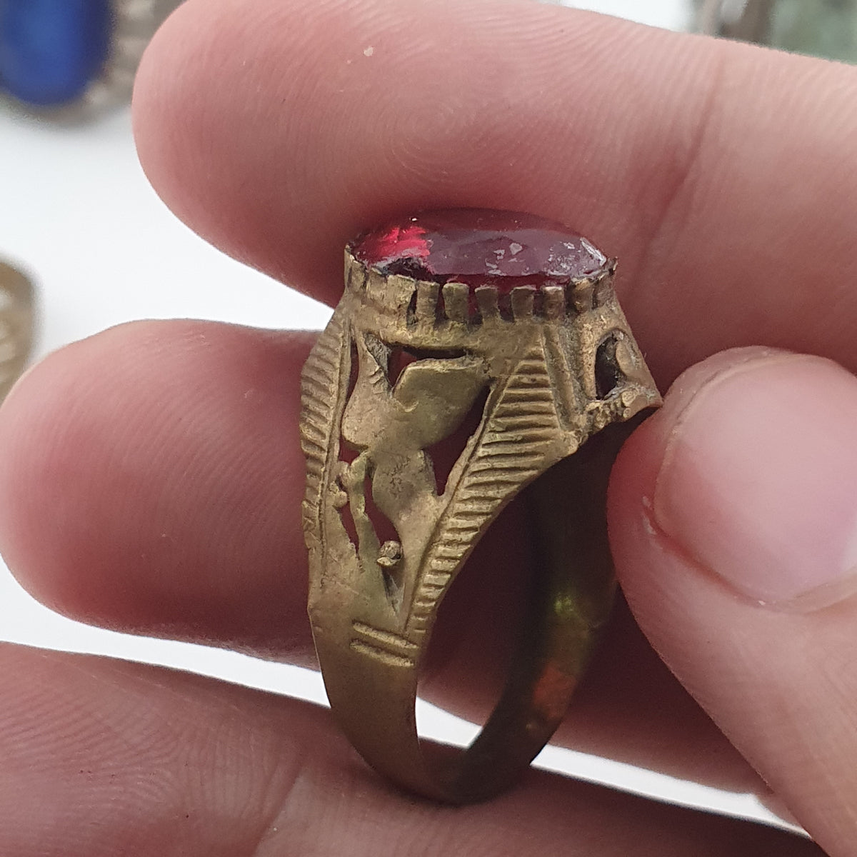 Old World Jewellery Collection 15 Mixed Brass Statement Rings