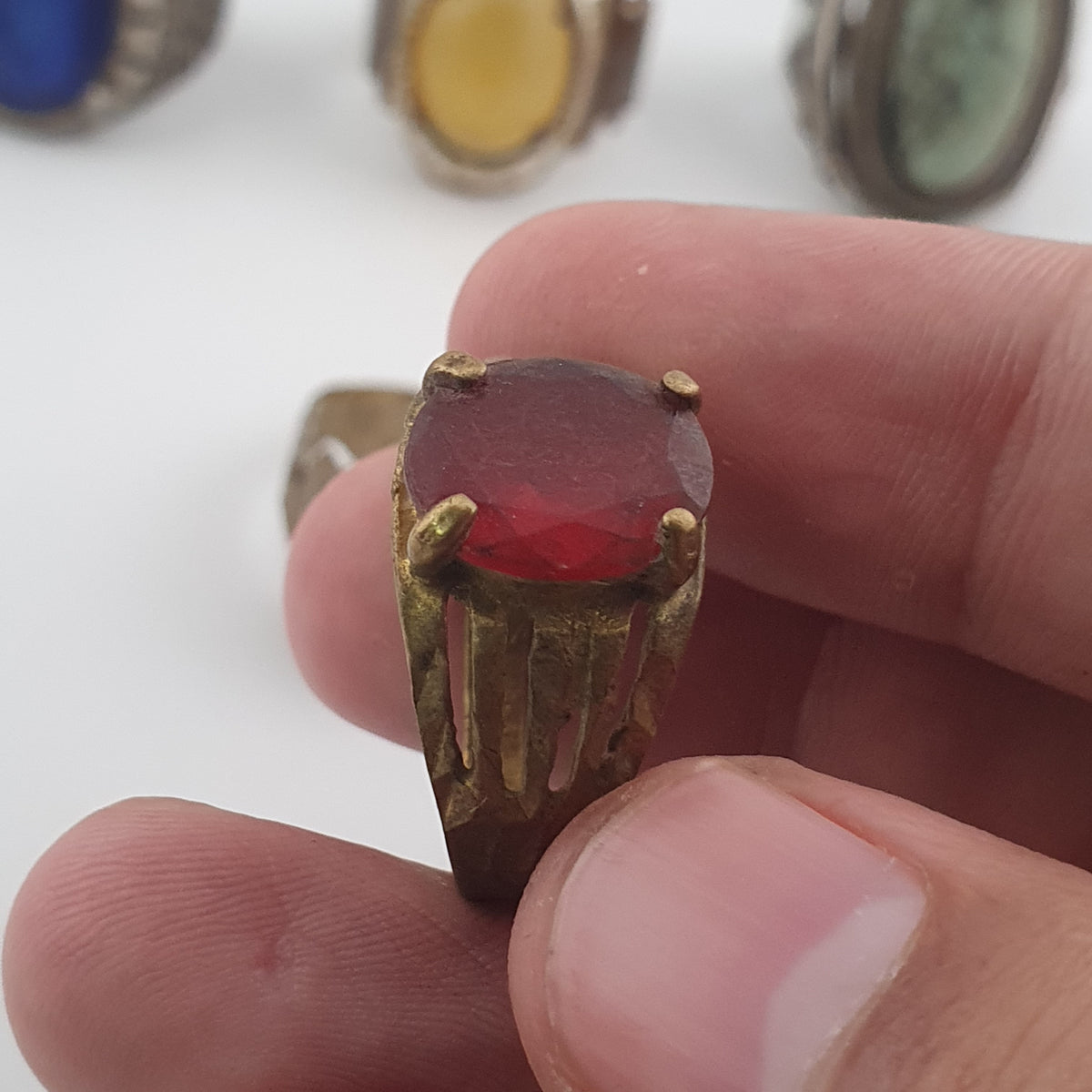 Old World Jewellery Collection 15 Mixed Brass Statement Rings