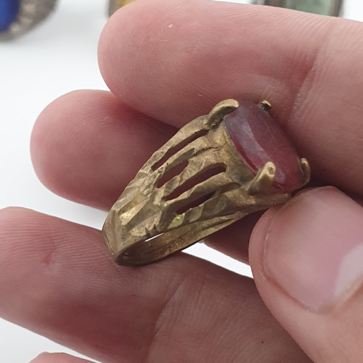 Old World Jewellery Collection 15 Mixed Brass Statement Rings