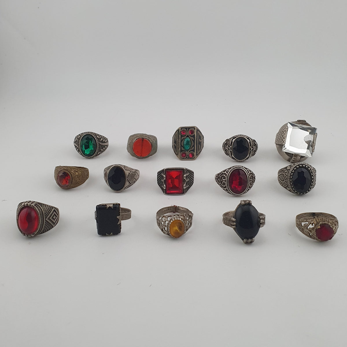 Antique Heritage Ring Collection 15 Rustic Brass Jewellery Pieces