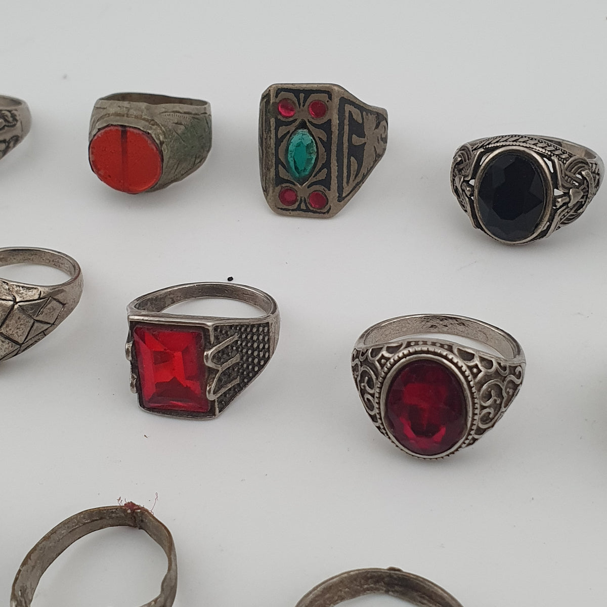 Antique Heritage Ring Collection 15 Rustic Brass Jewellery Pieces
