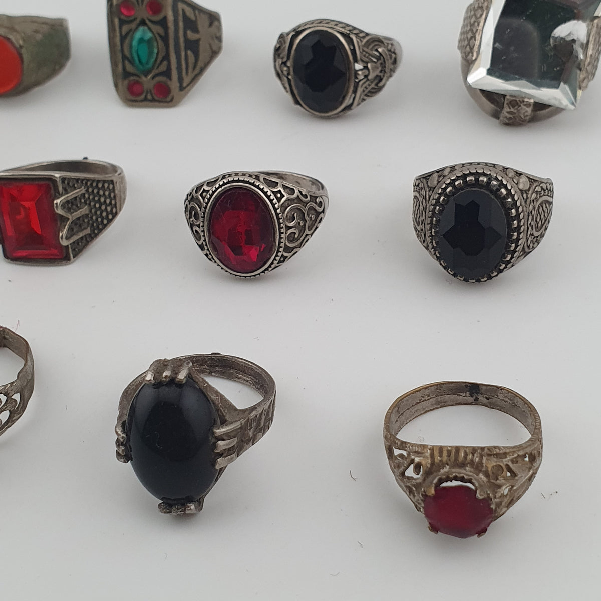 Antique Heritage Ring Collection 15 Rustic Brass Jewellery Pieces