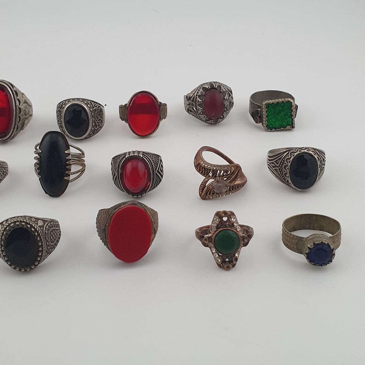 Heritage Antique Jewellery Lot 15 Mixed Brass Statement Rings