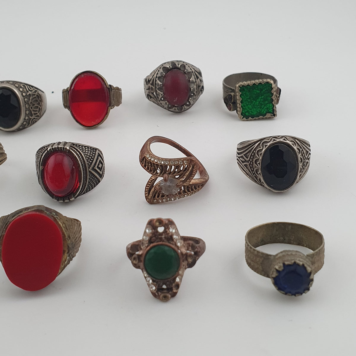 Heritage Antique Jewellery Lot 15 Mixed Brass Statement Rings