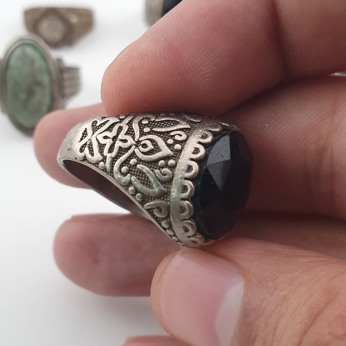 Bohemian Antique Jewellery Bundle 15 Mixed Brass Statement Rings