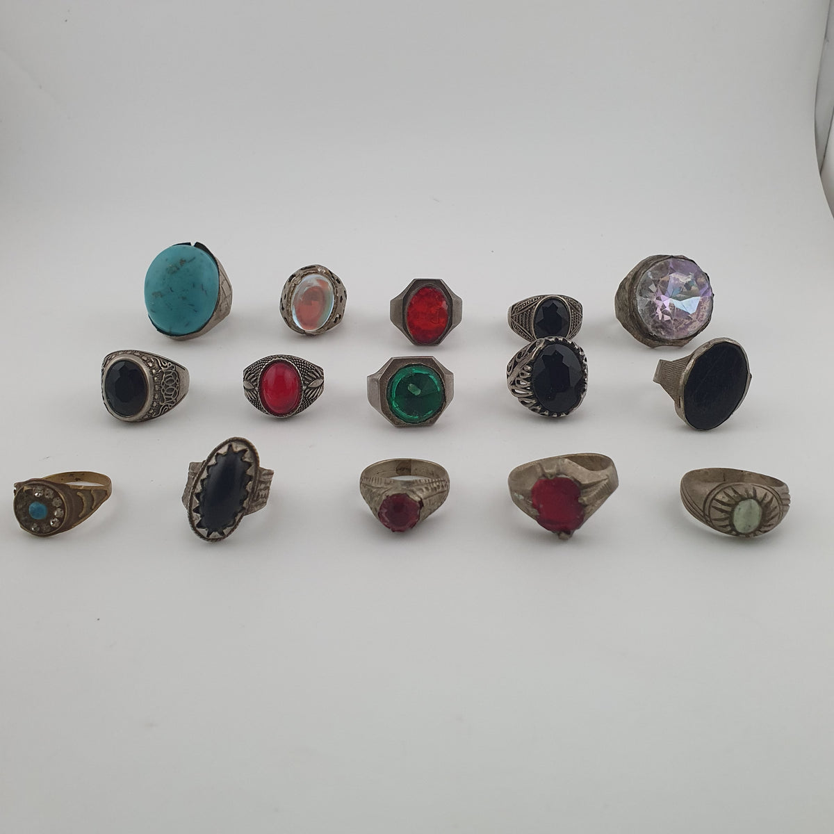 Antique Treasure Jewellery Lot 15 Traditional Brass Statement Rings