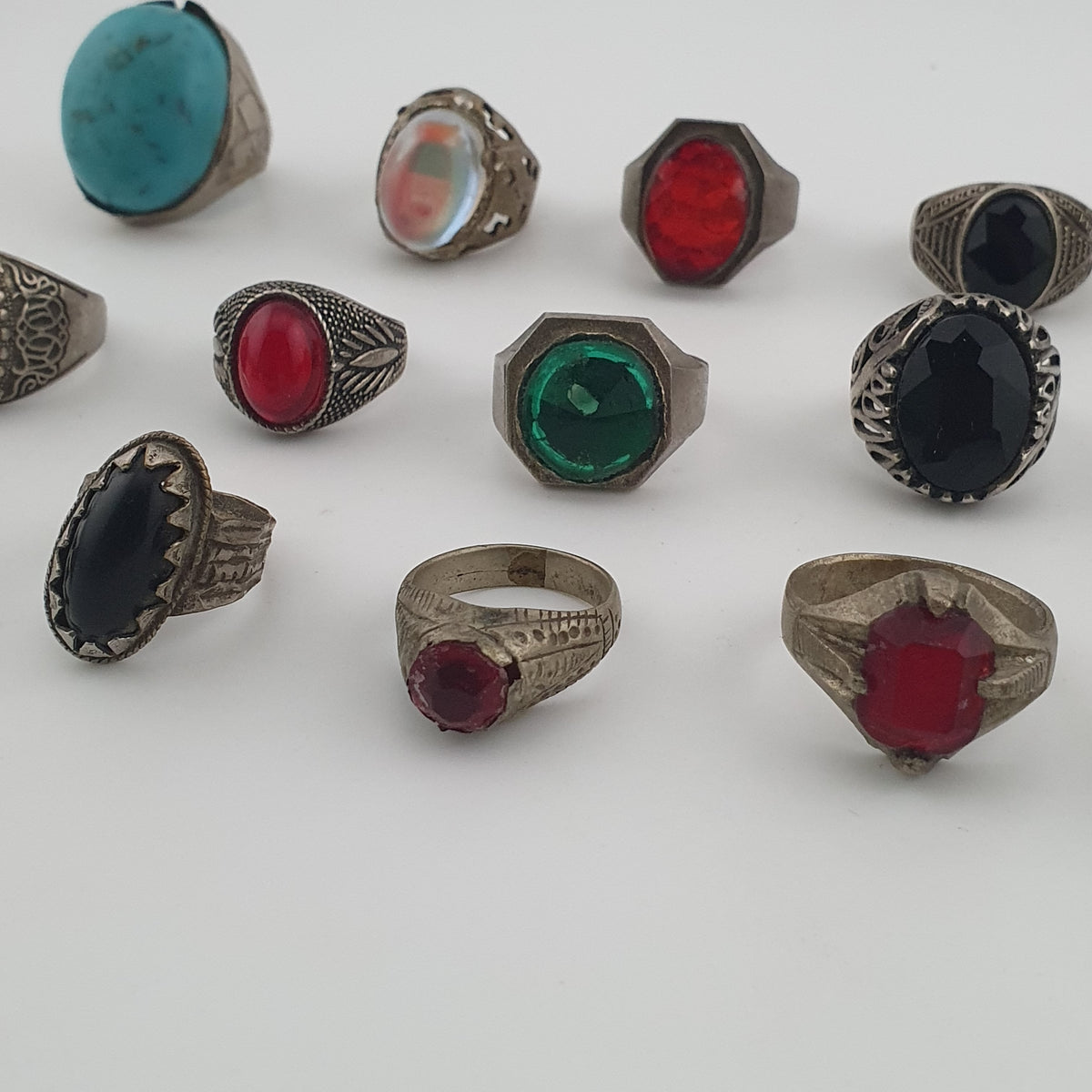 Antique Treasure Jewellery Lot 15 Traditional Brass Statement Rings