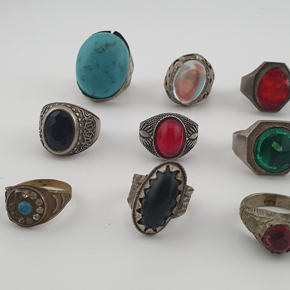Antique Treasure Jewellery Lot 15 Traditional Brass Statement Rings