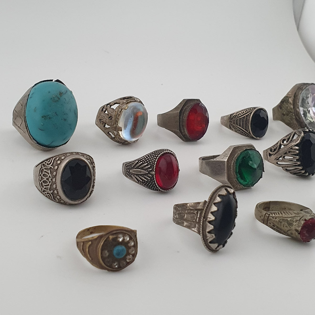 Antique Treasure Jewellery Lot 15 Traditional Brass Statement Rings