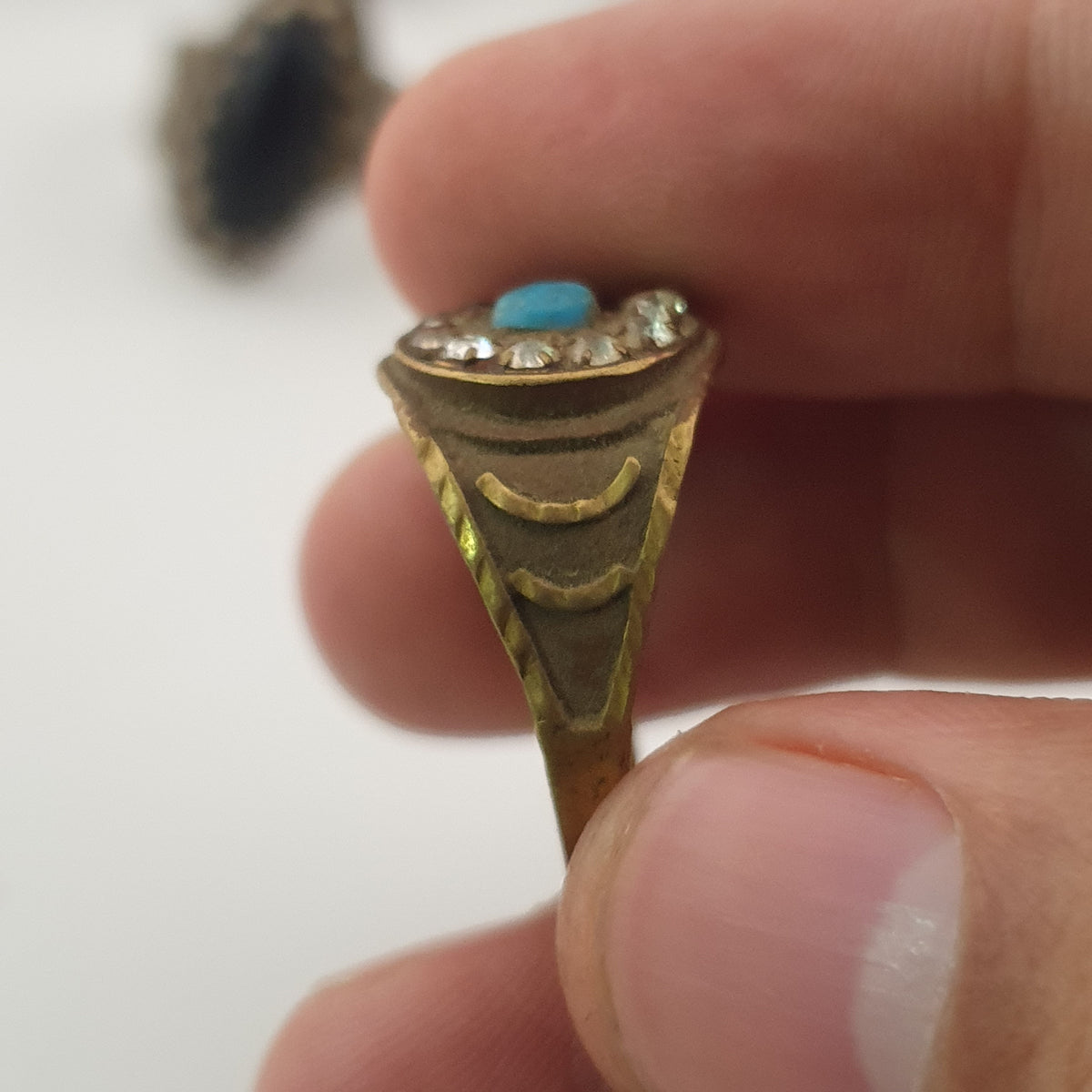 Antique Treasure Jewellery Lot 15 Traditional Brass Statement Rings