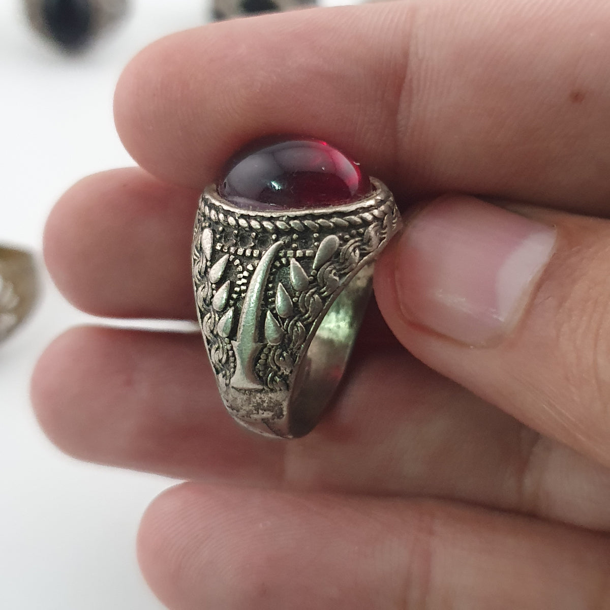 Old World Antique Mixed Brass Artisan Lot of 15 Rings