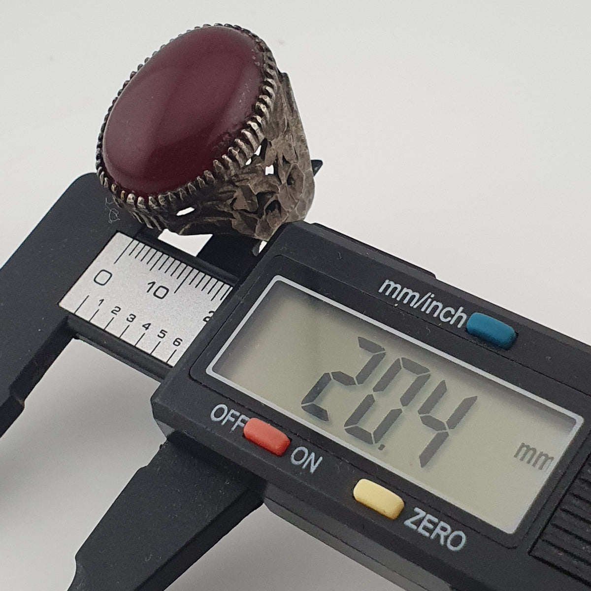 Ancient Rustic Heritage Agate Stone Ring Traditional Brass Design